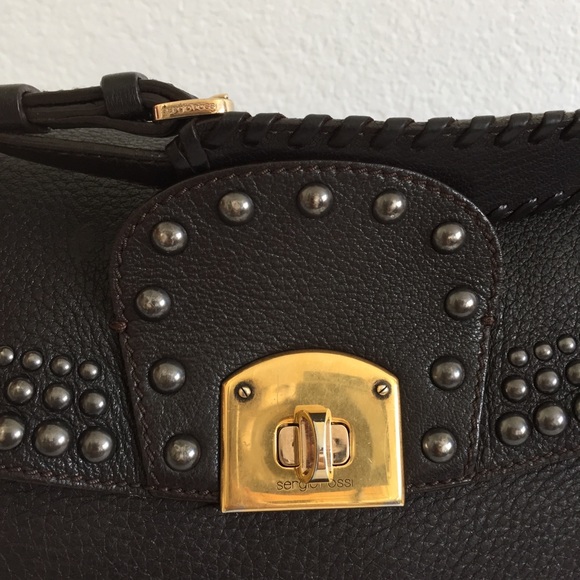 sergio rossi studded flap bag - Picture 2 of 13